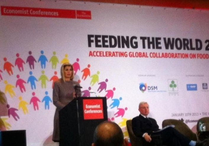 foto: Máxima Zorreguieta inauguró la conferencia "Alimentar al Mundo"