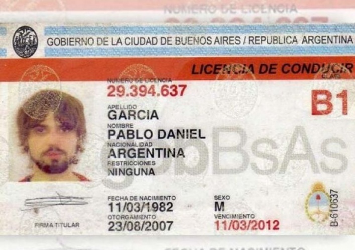 foto: El registro de Pablo García estaba vencido al momento del accidente