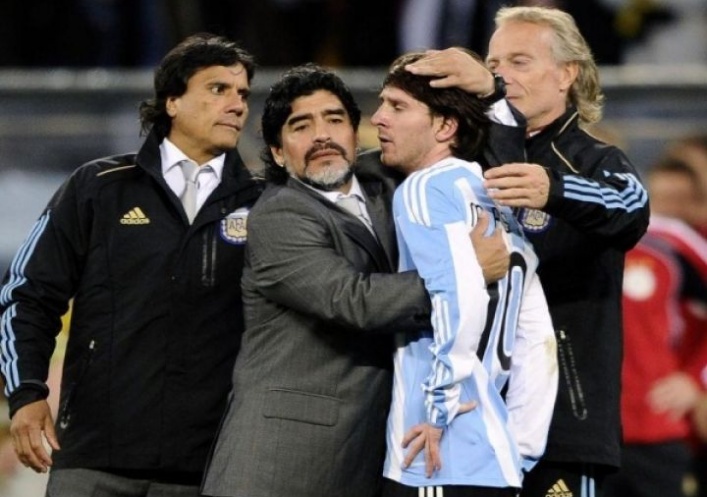 foto: "Que Maradona venga al Barcelona no depende de mí", afirmó Messi