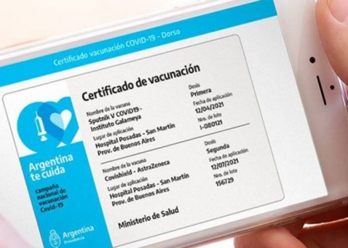 foto: Más de 7 millones de argentinos tienen el certificado de vacunación digital