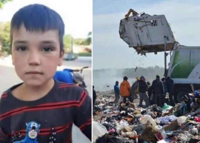 foto: Un nene de 8 años buscaba comida en un basural, lo atropelló un camión recolector y murió