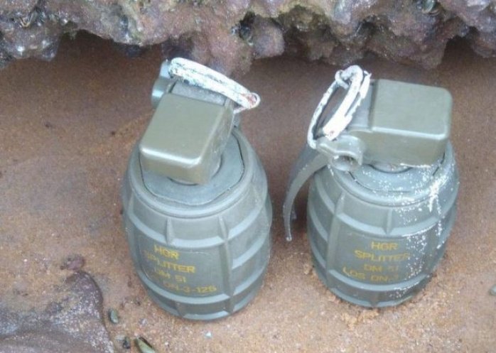 foto: Un pescador encontró dos granadas de guerra alemanas en el río Paraná